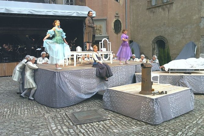 Hoffen auf sch&ouml;nes Wetter (Foto: Theater Nordhausen)