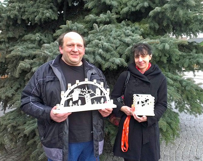 Frankenhisser Schwibbogen mit "Schiefen Turm" (Foto: Stadt Bad Frankenhausen)