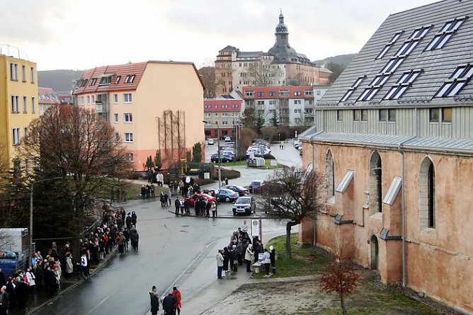 Traditionelles Turmblasen (Foto: Edith Baars)