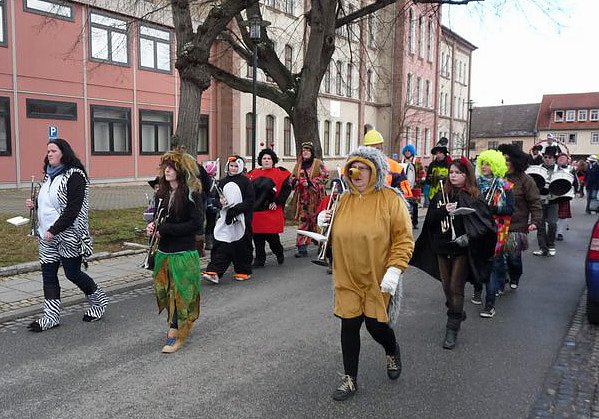 Narrenumzug in Frankenhusen (Foto: Karl-Heinz Herrmann)