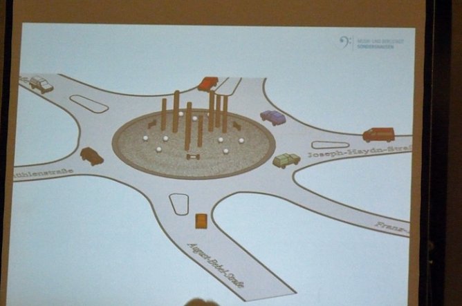 Kreisel am Franzberg Sondershausen (Foto: Karl-Heinz Herrmann)