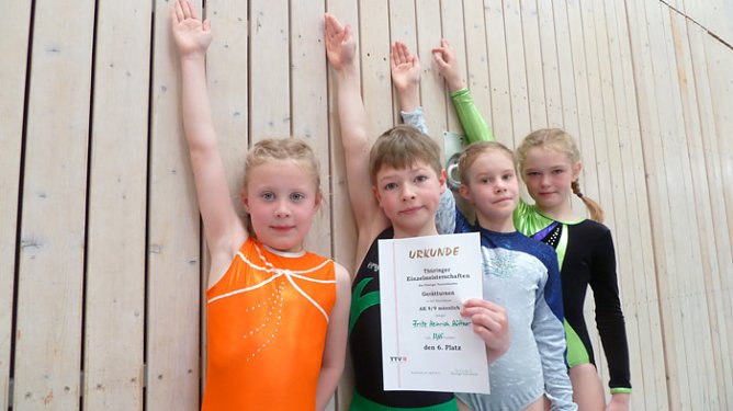 Turnen in Rudolstadt (Foto: SV Gl&uuml;ckauf Sondershausen)