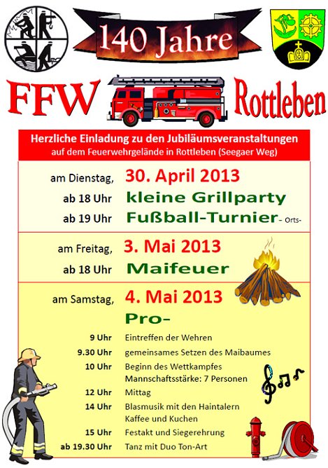 Das wird gefeiert (Foto: Gemeinde Rottleben) Das wird gefeiert (Foto: Gemeinde Rottleben)