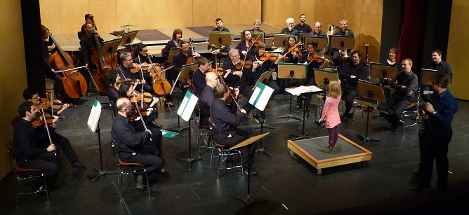 Einmal dirigieren... (Foto: B. Susemihl) Einmal dirigieren... (Foto: B. Susemihl)