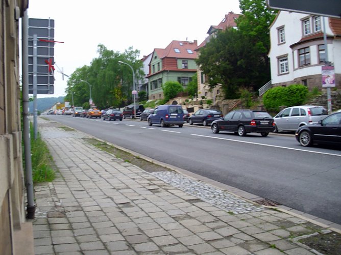 Stau, Ratlosigkeit bei den Autofahrern, (Foto: Thomas Leipold)