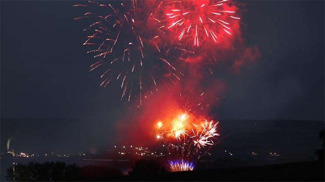 See in Flammen (Foto: Volker Gorges)