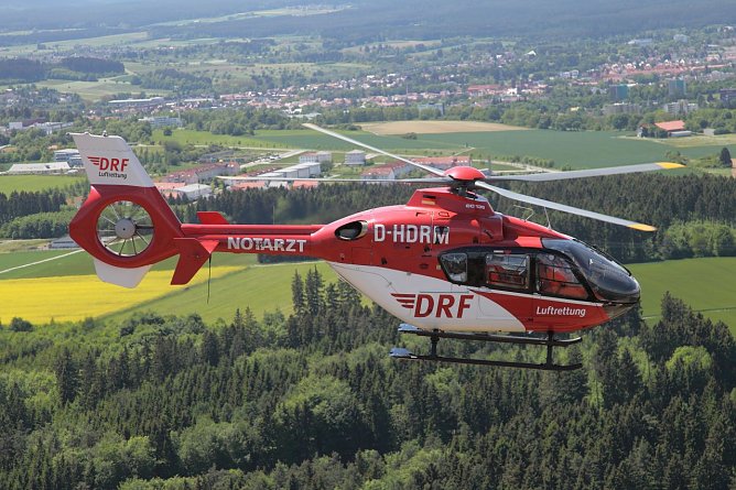 EC 135 im Einsatz (Foto: DRF)
