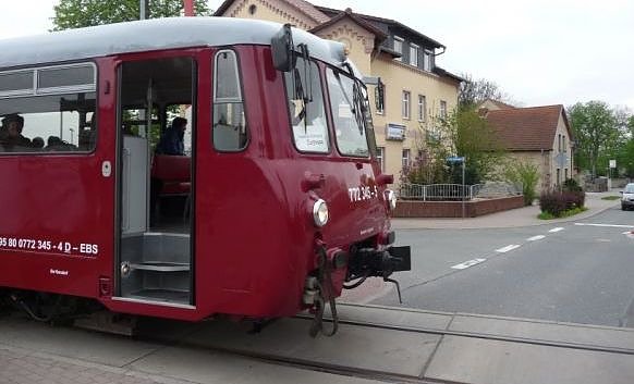 Triebwagen in Ro&szlig;leben (Foto: privat)