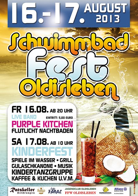 Schwimmbadfest Oldisleben (Foto: Stadt Bad Frankenhausen) Schwimmbadfest Oldisleben (Foto: Stadt Bad Frankenhausen)