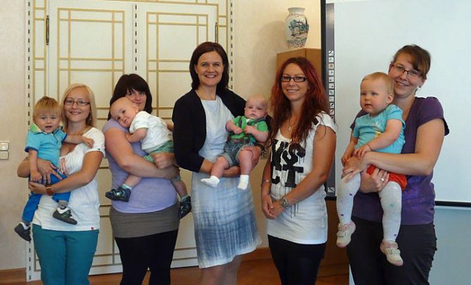 Babylachen im Landratsamt (Foto: Landratsamt Kyffh&auml;userkreis)