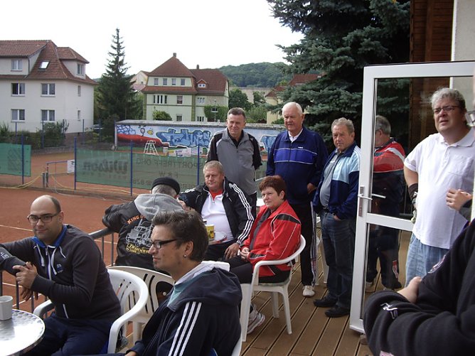 Tennis-Senioren mit Spaß am Spiel (Foto: Marcel Fromm) Tennis-Senioren mit Spaß am Spiel (Foto: Marcel Fromm)