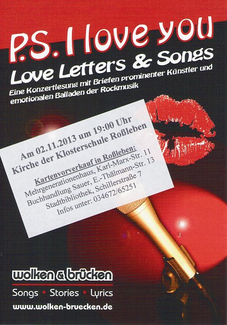 "P.S. I love You" (Foto: Kreisjugendring Roßleben) "P.S. I love You" (Foto: Kreisjugendring Roßleben)