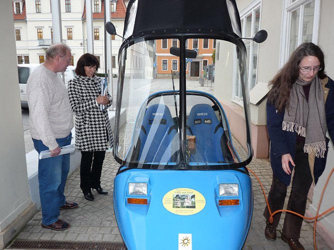 Elekroauto in Sondershausen (Foto: Karl-Heinz Herrmann)