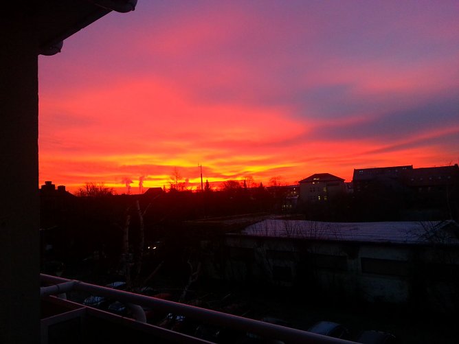 Rot am Morgen (Foto: privat) Rot am Morgen (Foto: privat)