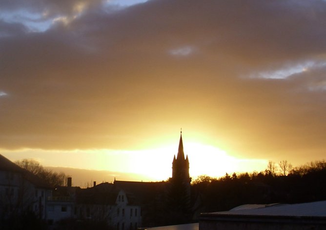 Sonnenaufgang am Valentinstag (Foto: Thomas Leipold) Sonnenaufgang am Valentinstag (Foto: Thomas Leipold)