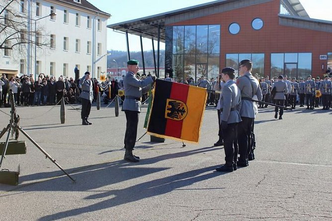 Indienststellung  des neuen Bataillons in Th&uuml;ringen (Foto: Karl-Heinz Herrmann)