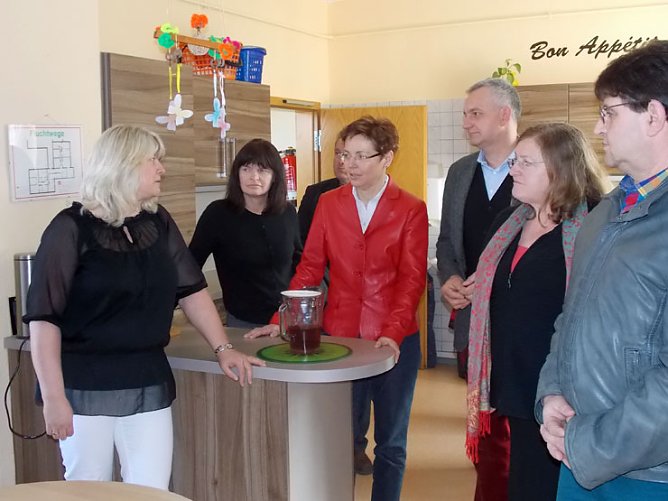 Jugendhilfestation besucht (Foto: Steffen Lupprian)