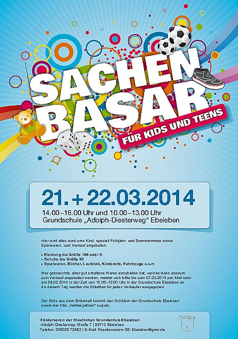 Kleiderbasar in Ebeleben (Foto: Förderverein Grundschule Ebeleben) Kleiderbasar in Ebeleben (Foto: Förderverein Grundschule Ebeleben)