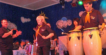 Die Trommler am Schiefen Turm (Foto: Stadt Bad Frankenhausen) Die Trommler am Schiefen Turm (Foto: Stadt Bad Frankenhausen)