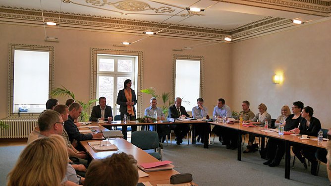 Landratsamt wegen &Uuml;bung evakuiert (Foto: Landratsamt Kyffh&auml;userkreis)