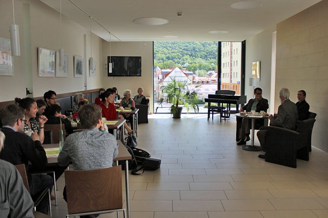 Duo im Kulturcaf&eacute; (Foto: Karl-Heinz Herrmann)