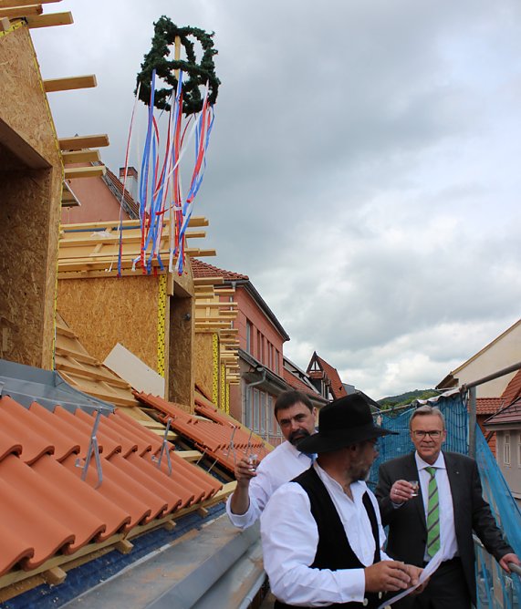 Richtfest ehem. Caf&eacute; Pille (Foto: Karl-Heinz Herrmann)