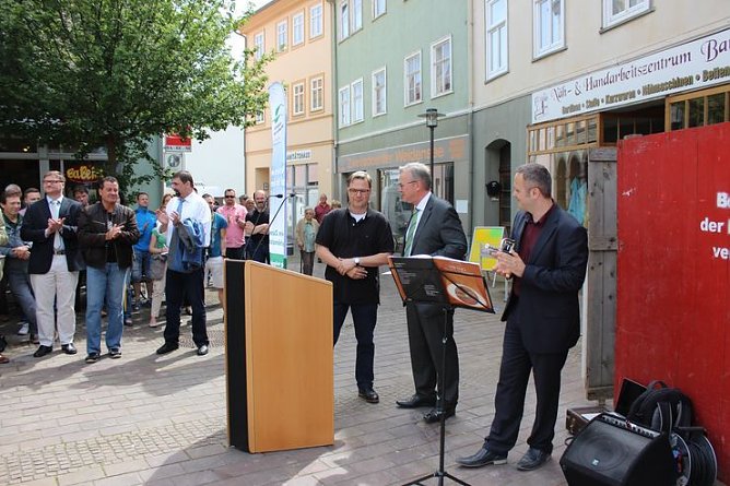 Richtfest ehem. Caf&eacute; Pille (Foto: Karl-Heinz Herrmann)