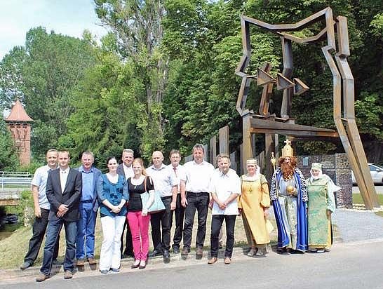 Blickfang (Eye-Catcher) eingeweiht (Foto: Karl-Heinz Herrmann)