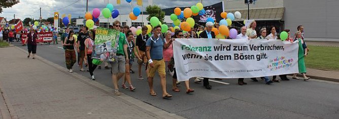 Zeichen gegen Rechts gesetzt (Foto: Karl-Heinz Herrmann)