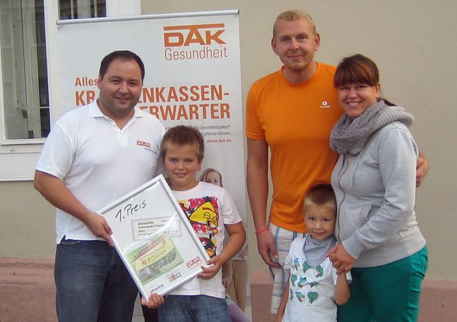 Fitteste Familie in SDH prämiert (Foto: DAK Gesundheit) Fitteste Familie in SDH prämiert (Foto: DAK Gesundheit)