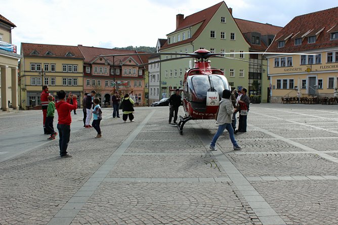 Landeplatz Markt Sondershausen (Foto: Karl-Heinz Herrmann)