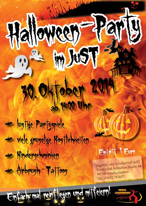 Halloween-Party im JuST (Foto: JUST Sondershausen)