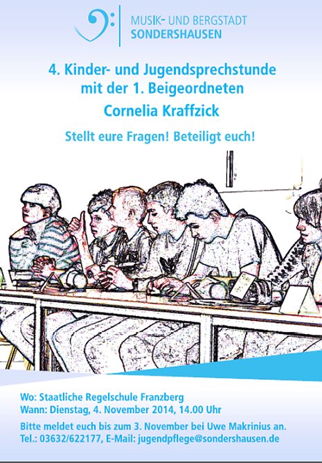Kinder k&ouml;nnen Anliegen vortragen (Foto: Stadt Sondershausen)