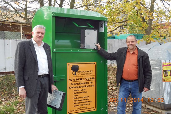 Neue Erfassung von Elektrokleinger&auml;ten (Foto: Landratsamt Kyffh&auml;userkreis)