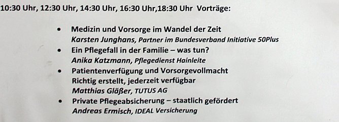 Gesundheit, Vorsorge, Pflege (Foto: Karl-Heinz Herrmann) Gesundheit, Vorsorge, Pflege (Foto: Karl-Heinz Herrmann)