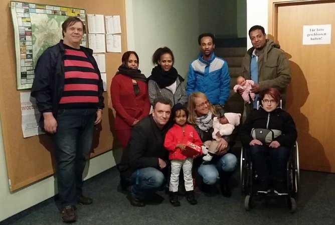 Asylbewerber besucht (Foto: J&ouml;rg Esser)