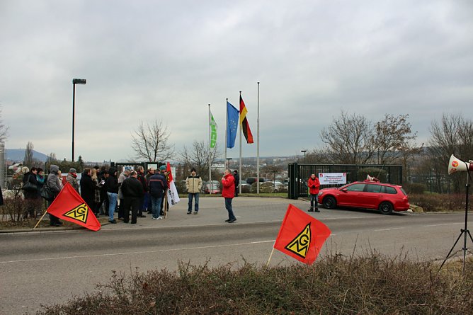 Warnstreik bei WAGO Sondershausen (Foto: Karl-Heinz Herrmann)