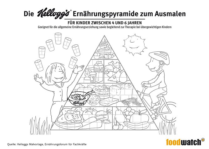 Unterrichtsmaterial von kelloggs (Foto: foodwatch)