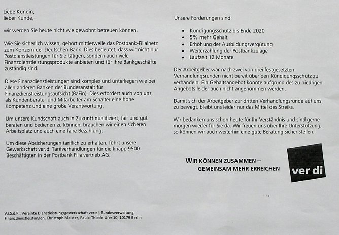 Heute wird gestreikt (Foto: Karl-Heinz Herrmann)