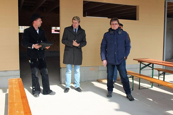 Richtfest im Kurpark (Foto: Karl-Heinz Herrmann)