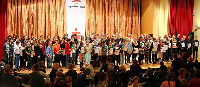 Startschuss f&uuml;r den 24. Landeswettbewerb Jugend musiziert 2015 (Foto: &copy; Meusinger/LMR)