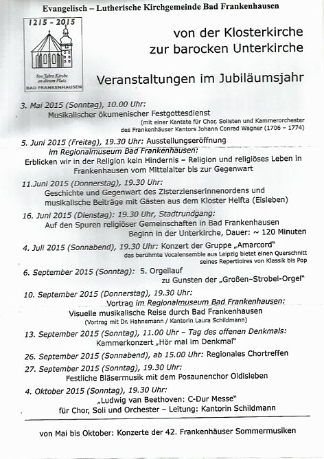 800 Jahre Kirche an diesem Platz (Foto: Evangelischer Kirchenkreis Bad Frankenhausen - Sondershausen)