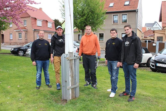 Bei den Kirmesburschen gefeiert (Foto: Karl-Heinz Herrmann)