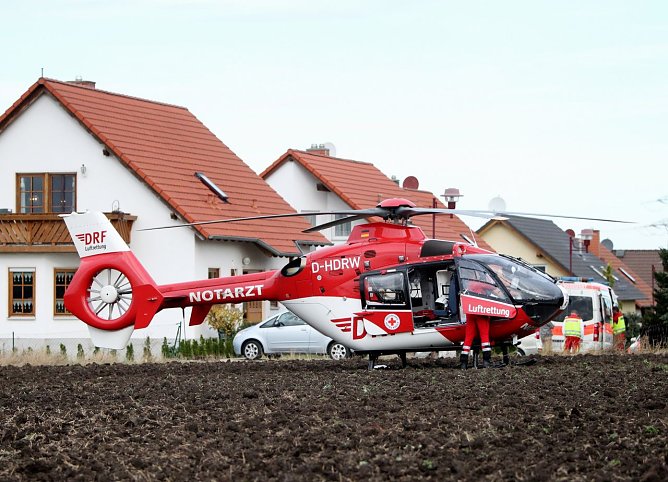 Der schnellste am Einsatzort - Rettungshubschrauber Christoph 37 (Foto: Maike Gl&ouml;ckner )
