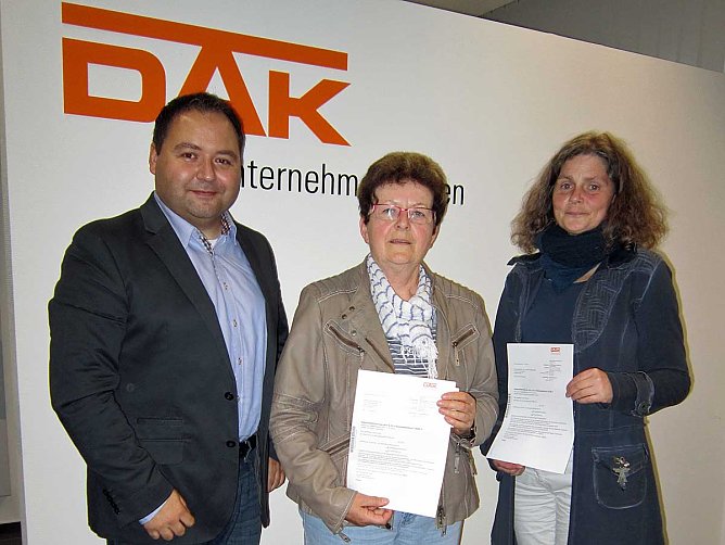 Geldspritze f&uuml;r einen guten Zweck (Foto: DAK)