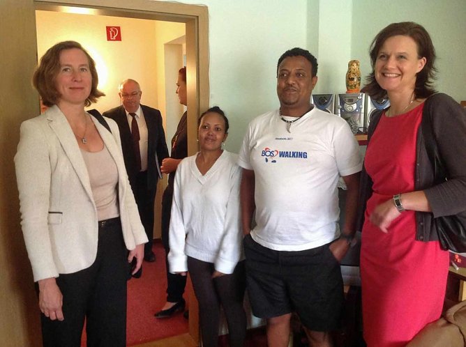 Gemeinschaftsunterkunft besucht (Foto: Landratsamt Kyffhäuserkreis) Gemeinschaftsunterkunft besucht (Foto: Landratsamt Kyffhäuserkreis)