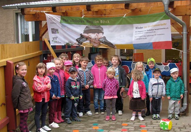 Verkehrssicherheitstag der Kita Bummi  Donndorf (Foto: Bernd M&uuml;ller)