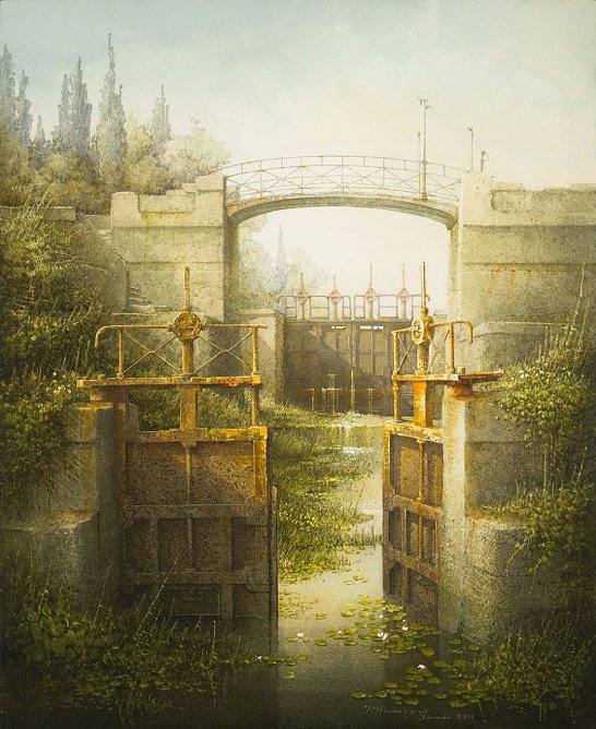 Ausstellungser&ouml;ffnung  mit Werken von Poumeyrol (Foto: Jean-Marie Poumeyrol)