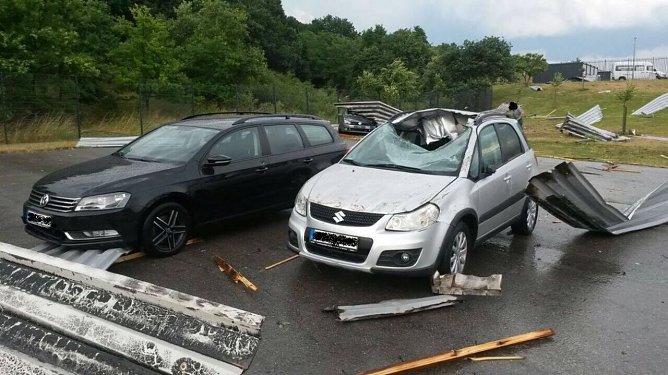 Erste Schadensmeldungen (Foto: Privat)