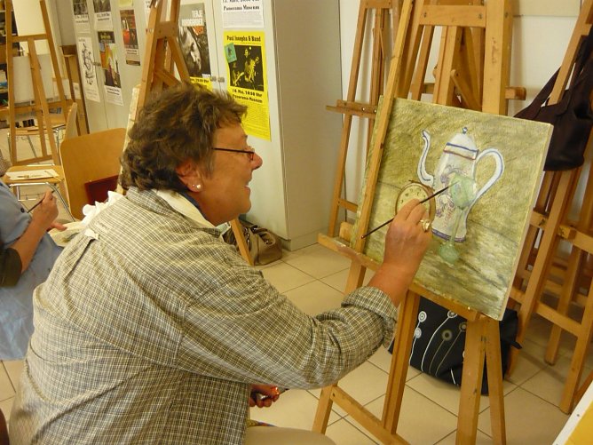 Kurs bildnerisches Gestalten (Foto: Fred B&ouml;hme)